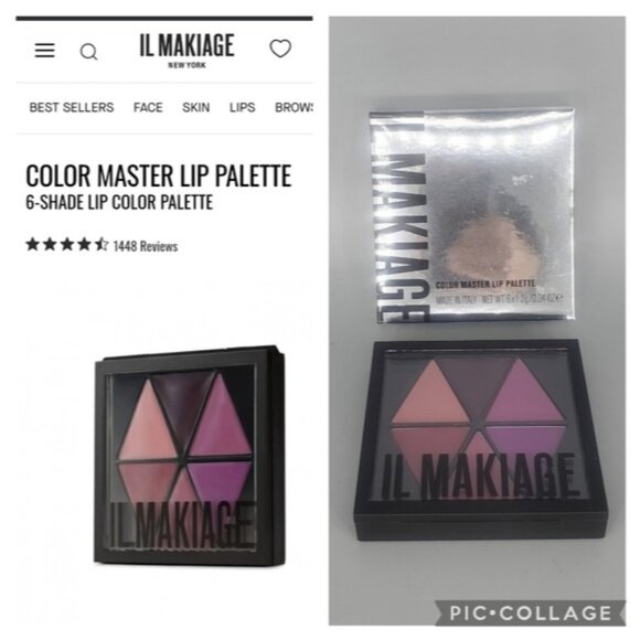IL Makiage Color Master Lip Palette - 6-Shade Lip Color Palette - Picture 1 of 9